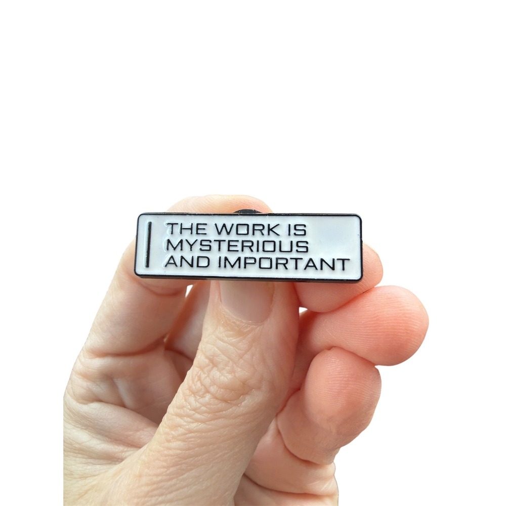 Severance tv show Enamel Pin White New Lumon Industries fan pin